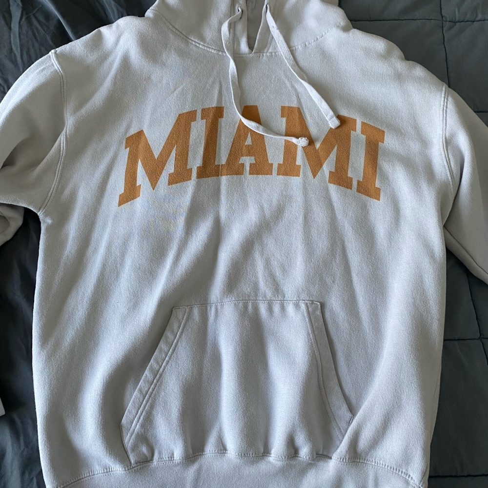 White Miami hoodie